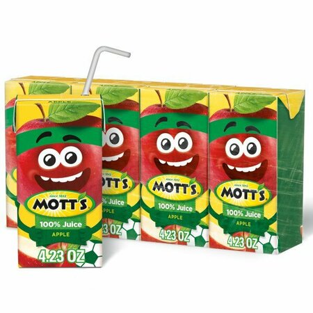 Motts Mott's Mini 100% Apple Juice 4.23 oz. Carton, PK44 10002383